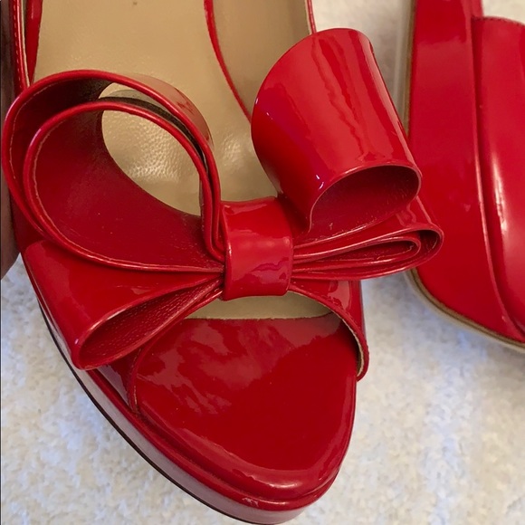 Valentino Red Patent Leather Heels 39.5 NWOT - Picture 5 of 7